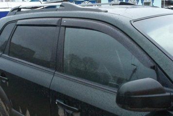 Дефлектор вікон Hyundai Tucson 2004-2010 VL Tuning, накладні козирки для бічних вікон для Хюндай HY423 фото