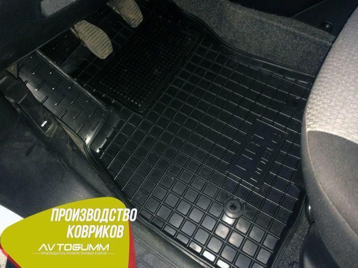 Автоковрики в салон автомобіля, Гумові килимки з бортиками Fiat Doblo 2010- Автогум (Avto-Gumm) 10980 фото