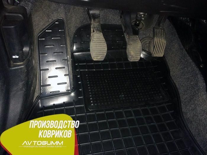 Автоковрики в салон автомобіля, Гумові килимки з бортиками Fiat Doblo 2010- Автогум (Avto-Gumm) 10980 фото