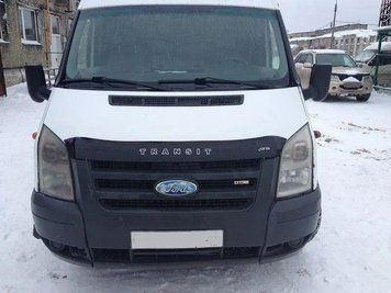 Мухобійка Ford Transit (короткий) (2007-2014) (VT-52) Дефлектор капота накладка FR59 фото