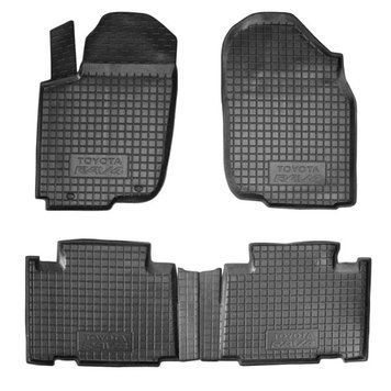 Резиновые автоковрики модельные в салон Toyota RAV4 2013-2016 Автогум (Avto-Gumm) с бортиками 11356 фото
