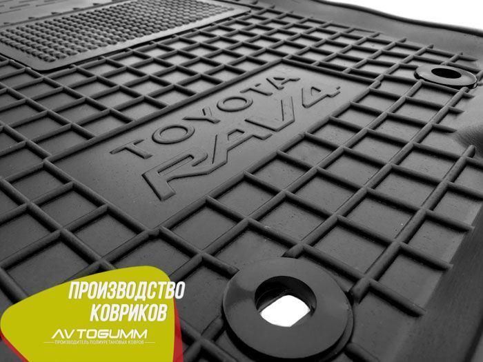 Резиновые автоковрики модельные в салон Toyota RAV4 2013-2016 Автогум (Avto-Gumm) с бортиками 11356 фото