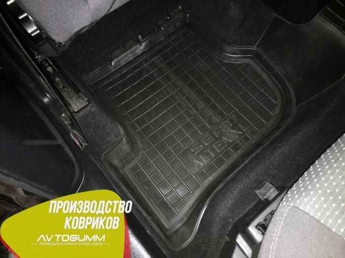 Килимки захисні в салон Seat Altea/Altea XL 2004- Автогум (Avto-Gumm) / Автокилимки гумові в авто Сеат 11295 фото