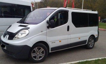 Набір віконних дефлекторів для Renault Trafic II 2001 VL Tuning, Козирки на вікна авто, Вітровики на двері 4234ew574 фото