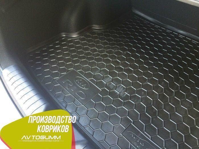 Килимок у багажник Kia Rio 2015- Sedan Автогум (Avto-Gumm) 11584 фото