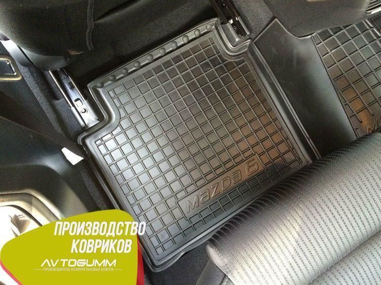 АвтоКоврики резиновые с бортиками в салон авто Mazda 6 2013- Автогум (Avto-Gumm), коврики модельные 11148 фото