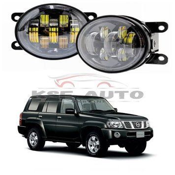 Противотуманные LED фары автомобильные для Nissan Patrol на 7 линз / ПТФ для авто / Туманки круглые 125376 фото