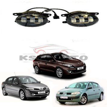 Світлодіодні протитуманки Renault Megane 5 лінз / Фари LED туманки автомобільні 125417 фото