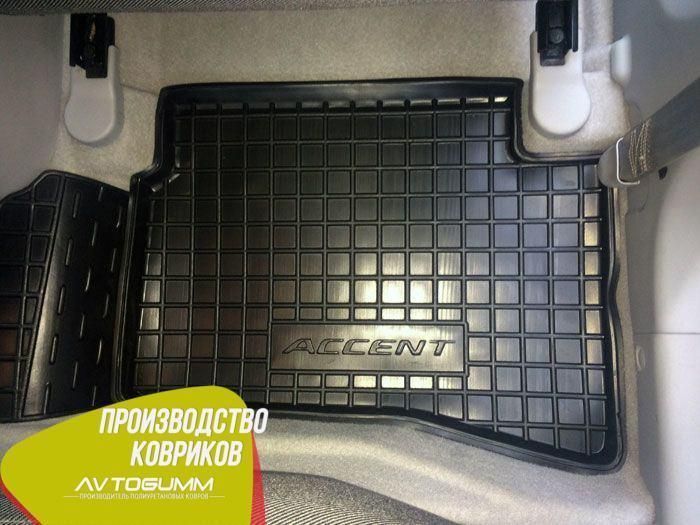 Коврики с бортиками резиновые в салон Hyundai Accent 2006-2010 противоскользящие Автогум (Avto-Gumm) 11050 фото
