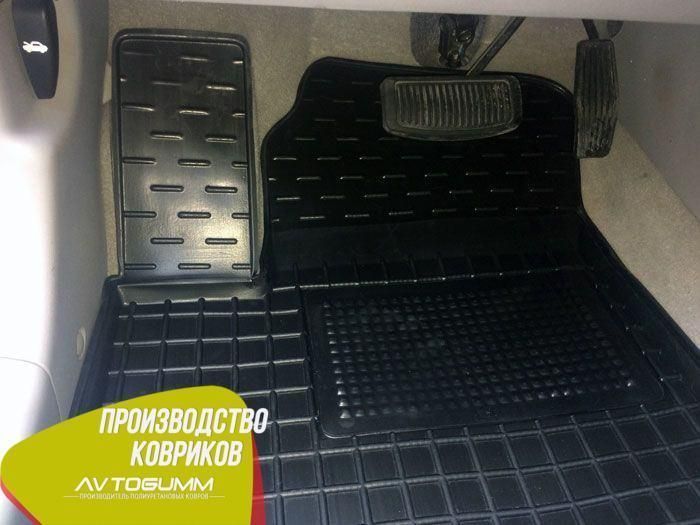 Коврики с бортиками резиновые в салон Hyundai Accent 2006-2010 противоскользящие Автогум (Avto-Gumm) 11050 фото