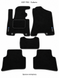 Ворсовые коврики в салон Subaru Forester 3 2008- (X), чёрные KSF-TEX KSF-TEX-1145012 фото 1
