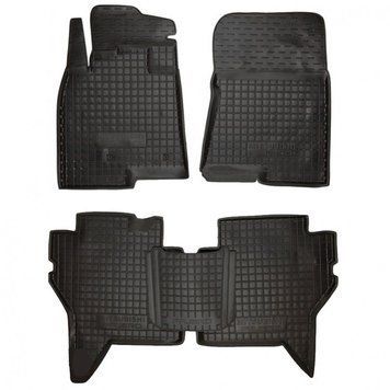 Килимки для салону протиковзкі Mitsubishi Pajero Wagon 3/4 99-/07- гумові Автогум (Avto-Gumm) 11207 фото