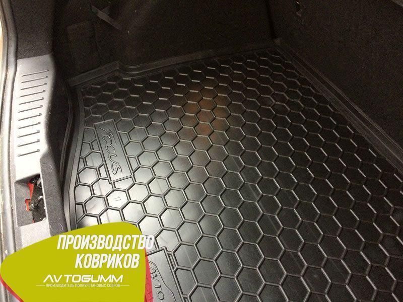 Коврик в багажник Ford Focus 3 2011- Hatchback (докатка) Автогум (Avto-Gumm) 11495 фото