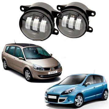Противотуманки светодиодные Renault Scenic 3, противотуманные фары для Рено мощные 1266551372 фото