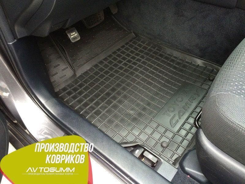 Коврики резиновые модельные в салон автомобиля Toyota Camry 50 2011- Автогум (Avto-Gumm) резиновые с бортиками 11345 фото