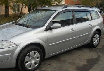 Набір віконних дефлекторів на Renault Megane II Wagon 5d 2002-2008, Козирки на вікна авто, Вітровики на двері 4234ew563 фото