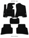 Ворсовые коврики в салон Seat Leon 2013- (5 дверей) (X), чёрные KSF-TEX KSF-TEX-1143978 фото 1
