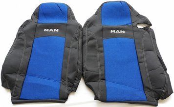 Чохли на сидіння MAN TGM 2005- 1+1 (синій) Nika NIKA-2534627034 фото