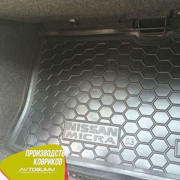 Коврик в багажник Nissan Micra (K12) 2002- Автогум (Avto-Gumm) 11648 фото