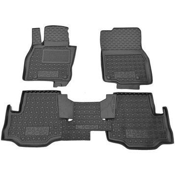 Коврики салона Mazda CX-90 2023- 5/7 мест (2 ряда), чёрные полиуретановые AVTO-Gumm 1001403 фото