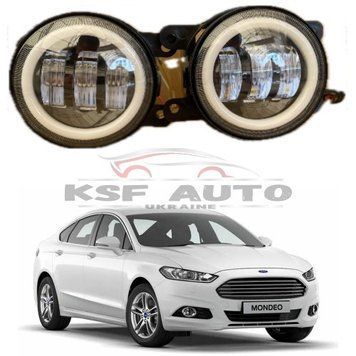 Противотуманные светодиодные фары Ford Mondeo Ангельские глазки 125341 фото