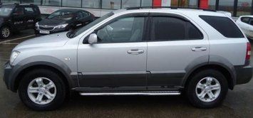 Дефлекторы окон Kia Sorento (BL) 2002-2009 VL Tuning 123227 фото