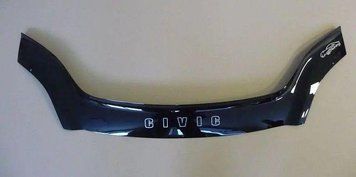 Мухобійка Honda Civic (хетчбек) (2001-2005) (VT-52) Дефлектор капота накладка HD13 фото