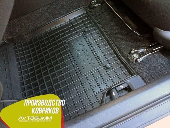 Коврики модельные в салон автомобиля Toyota Corolla 2007-2013 Автогум (Avto-Gumm) резиновые с бортиками 11346 фото