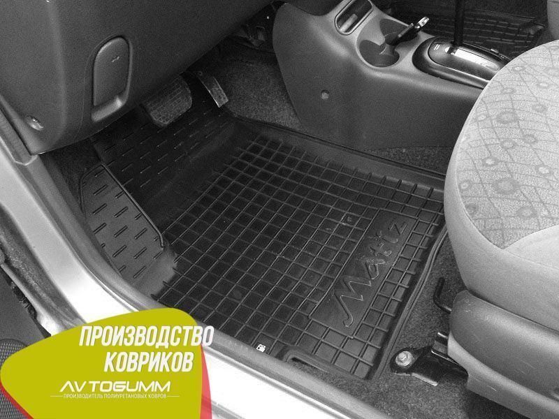 Коврики противоскользящие в салон, Резиновые коврики с бортиками Daewoo Matiz 1998- Автогум (Avto-Gumm) 10972 фото