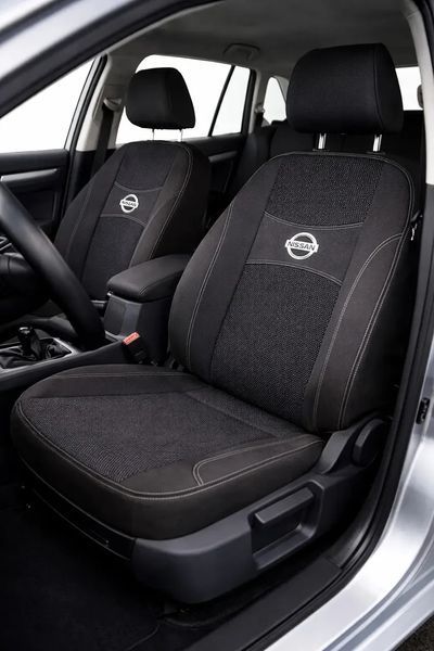 Чохли на сидіння Nissan Almera 2006-2012 (задні підголівники горби) Nika NIKA-2534627808 фото