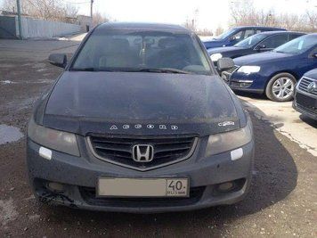 Мухобійка Honda Accord VII (з молдингом) (2002-2006) (VT-52) Дефлектор капота накладка. HD01 фото