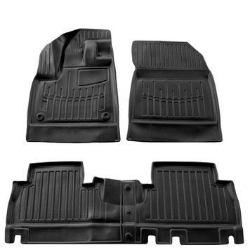 Автокилимки Citroen Berlingo III (2018-...) (with armrest) комплект 3D килимків з 4 штук 2726045417 фото