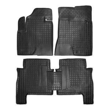 Коврики с бортиками в салон защитные Hyundai Santa Fe 2006-2010 Автогум (Avto-Gumm), модельные автоковрики 11071 фото