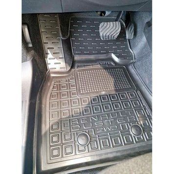 Коврики салона Renault Duster 2025- 2WD, ДВС, чёрные полиуретановые AVTO-Gumm 1008242 фото