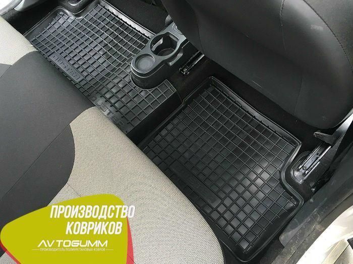 Комплект ковриков резиновых в салон авто Renault Duster 2015 Автогум (Avto-Gumm), автоковрики с бортиками 11273 фото