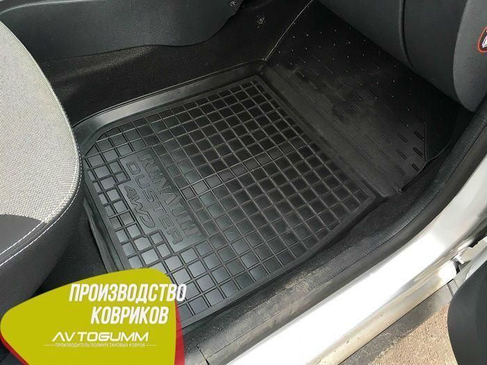 Комплект ковриков резиновых в салон авто Renault Duster 2015 Автогум (Avto-Gumm), автоковрики с бортиками 11273 фото