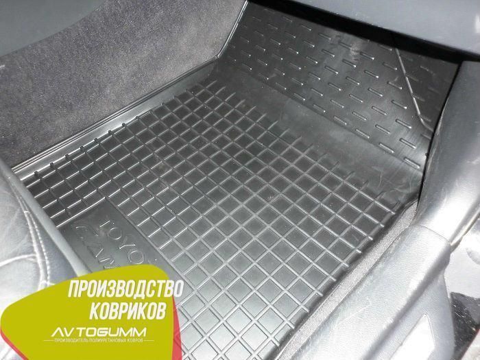 Комплект ковриков в салон автомобиля Toyota Camry 40 2006-2011 Автогум (Avto-Gumm) резиновых с бортиками 11337 фото