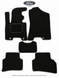 Ворсовые коврики в салон Ford Kuga 2008-2013 (X), чёрные KSF-TEX KSF-TEX-1143683 фото 1
