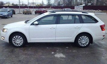 Автомобільні дефлектори для вікон Skoda Octavia Combi 2013 (A7) VL Tuning накладні міцні для Шкода 4234ew582 фото