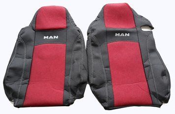 Чохли на сидіння MAN TGA 2000-1+1 (червоний) Nika NIKA-2534627027 фото