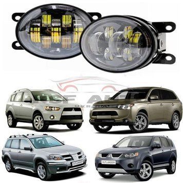 Противотуманные светодиодные фары Mitsubishi Outlander 2 7 линз 125355 фото