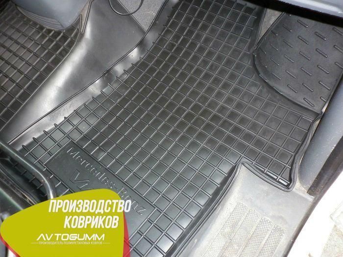 Гумові автокилимки для Mercedes Vito/Viano (W639) 2003- з бортиками захисні Автогум (Avto-Gumm) 11178 фото
