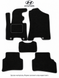 Ворсовые коврики в салон Hyundai Sonata NF/5 2005-2010 (V), чёрные KSF-TEX KSF-TEX-1144887 фото 1