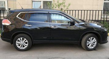 Дефлекторы окон на Nissan X-Trail III (T32) 2014- Козырьки оконные Нисан Икс-Трейл, набор ветровиков VL Tuning 123252 фото