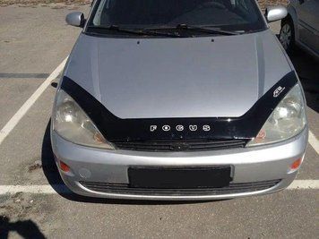Мухобойка Ford Focus (длинный) (1998-2004) (VT-52) Дефлектор капота накладка Обрешетка FR04 фото